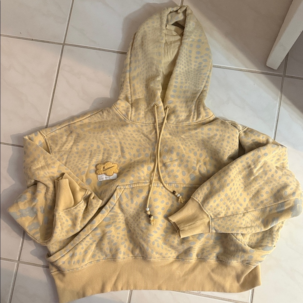 Nike Yellow Patterned Hoodie